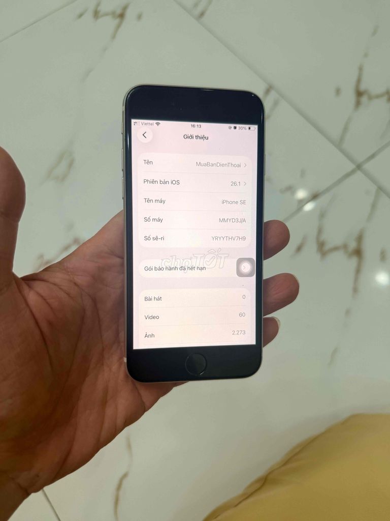 Bán Iphone SE 2022 (SE3) qt còn vân pin 82 zin cũ. Mua bán Điện thoại tại Quận Hà Đông Hà Nội được đăng bởi Mạnh Mobile hình 1