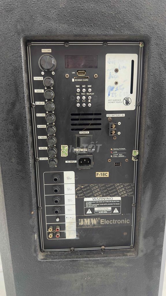 Loa kéo JMW Electronic F-18C Đen. Mua bán Tivi, Âm thanh tại Huyện Hóc Môn Tp Hồ Chí Minh được đăng bởi Mạnh Hoàng  hình 1