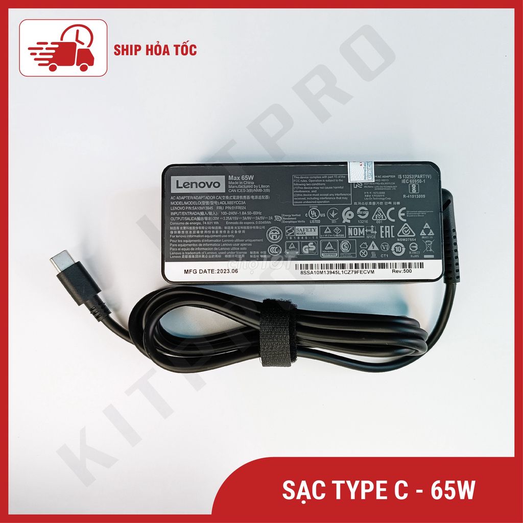 Sạc Laptop Type C 65W Sạc Laptop Lenovo Dell HP. Mua bán Phụ kiện (Màn hình, Chuột...) tại Quận Gò Vấp Tp Hồ Chí Minh được đăng bởi SẠC LAPTOP KITPRO hình 1