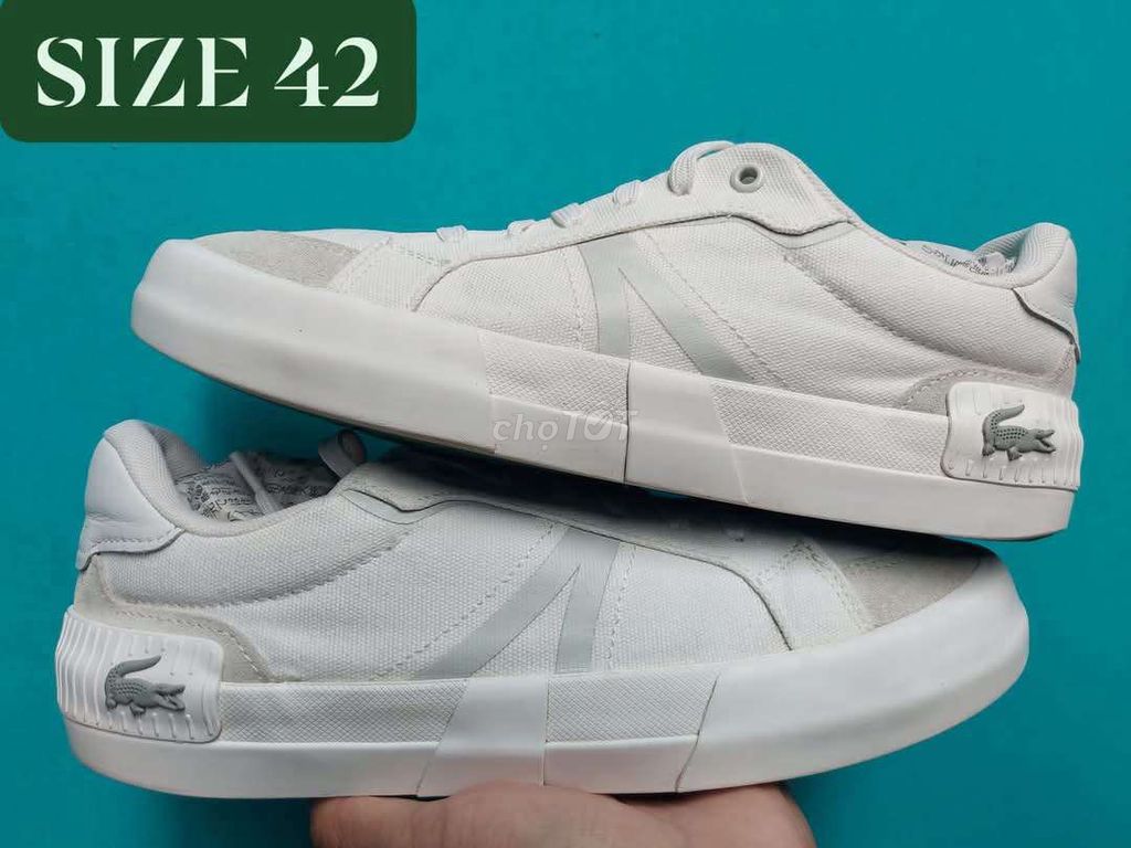 LACOSTE VẢI CANVAS 2Hand.BAO REAL.SZ 42