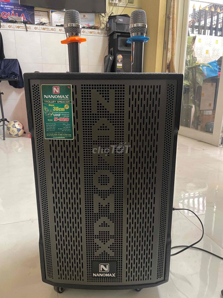 Loa kéo Nanomax S-820 Đen 30cm. Mua bán Tivi, Âm thanh tại Quận Ninh Kiều Cần Thơ được đăng bởi Bùi Hồ Như Quỳnh hình 1