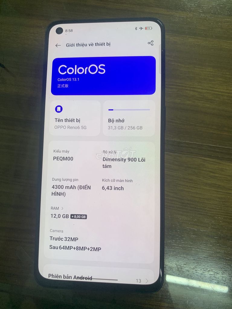 Oppo Reno 6 Đen 12GB/256GB nguyên rin. Mua bán Điện thoại tại Quận Hải Châu Đà Nẵng được đăng bởi Linh  hình 1
