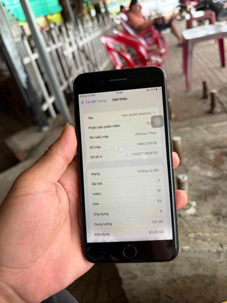Apple iPhone 7 Plus 128GB Đen 81%. Mua bán Điện thoại tại Thành phố Vị Thanh Hậu Giang được đăng bởi máy củ giá tốt  hình 1