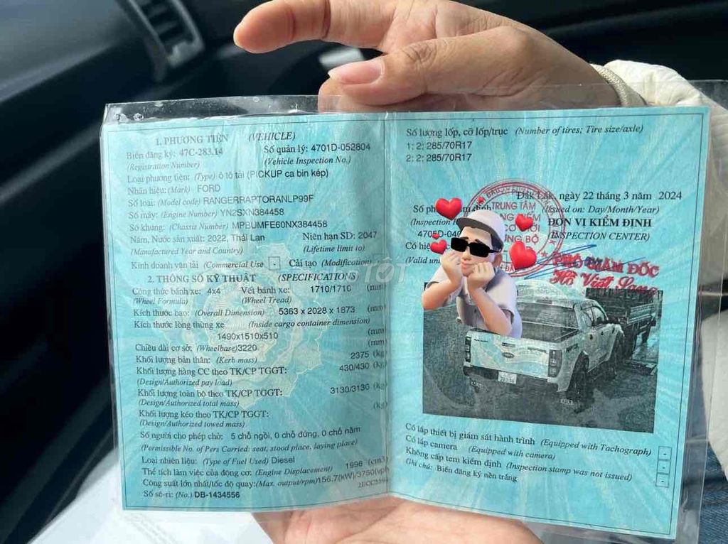 Ford Ranger 2022 Raptor 2.0L 4x4 AT - 40 km. Mua bán Ô tô tại Huyện Ea H'leo Đắk Lắk được đăng bởi Tấn Sang hình 8