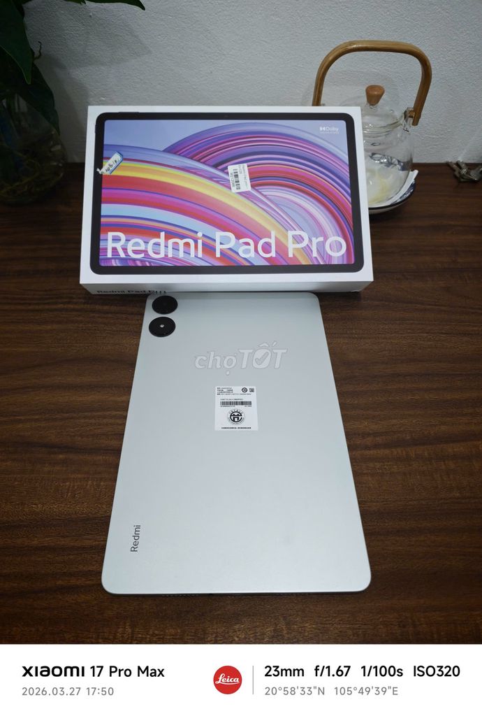 Redmi Pad Pro 6/128 Quốc Tế Fullbox có ship COD. Mua bán Máy tính bảng tại Quận Hoàng Mai Hà Nội được đăng bởi Trần Ngọc Hiếu hình 1