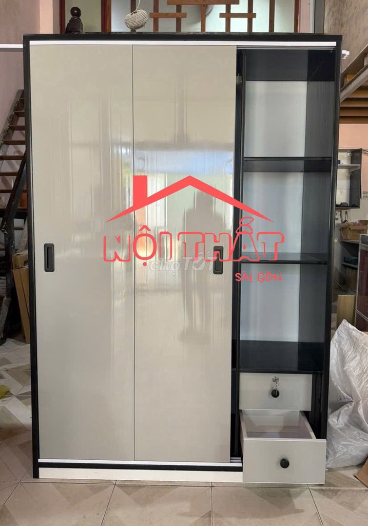 Tủ quần áo nhựa cửa lùa . Mua bán Tủ, kệ gia đình tại Quận Phú Nhuận Tp Hồ Chí Minh được đăng bởi Nội thất giá xưởng hình 1