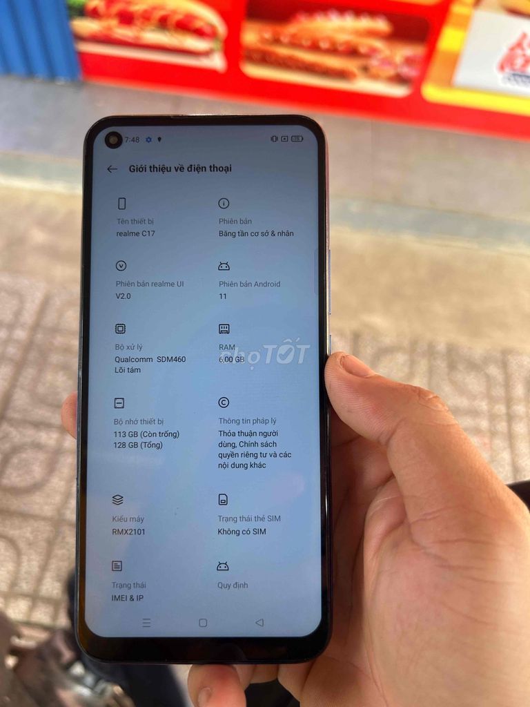 Realme C17 128GB Đen. Mua bán Điện thoại tại Huyện Long Thành Đồng Nai được đăng bởi Giang Nguyen hình 1