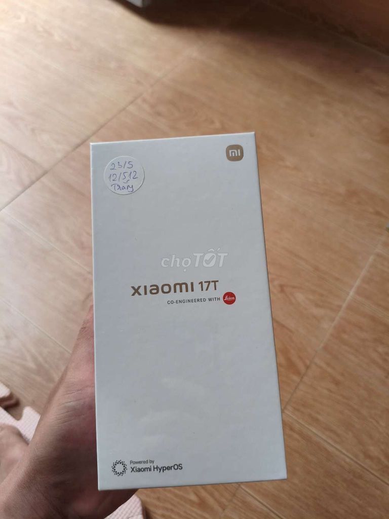 Xiaomi 17T 12/512gb trắng fullbox nguyên seal. Mua bán Điện thoại tại Thành phố Buôn Ma Thuột Đắk Lắk được đăng bởi Nguyễn Hải hình 1