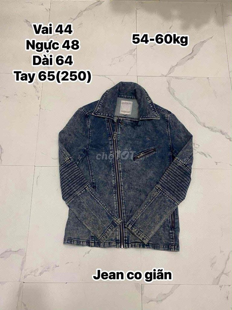 Áo khoác Jean co giãn Nam size L. Mua bán Quần áo tại Quận 8 Tp Hồ Chí Minh được đăng bởi Đỗ Ngọc áo khoác si Hàn tuyển  hình 1