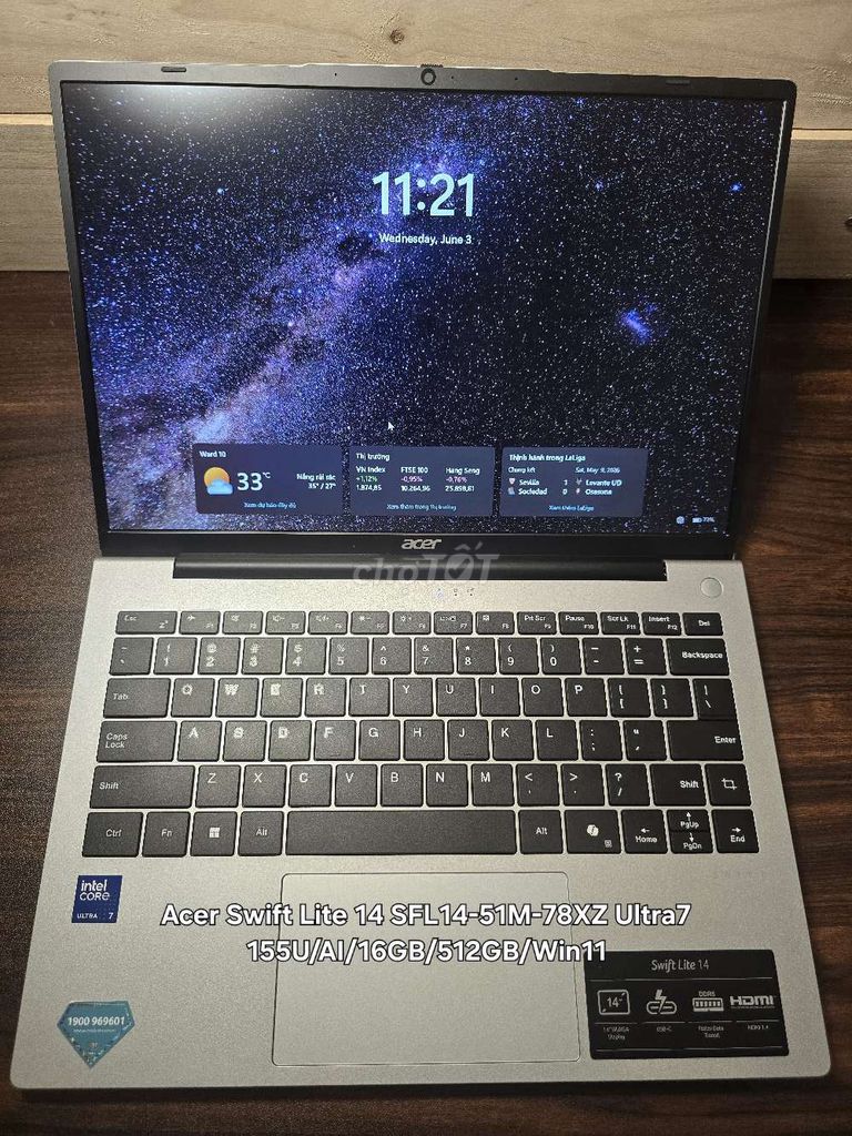 0222 Acer Swift Lite 14 Ultra 7 16GB/512GB. Mua bán Laptop tại Quận Bình Tân Tp Hồ Chí Minh được đăng bởi T D Laptop hình 1
