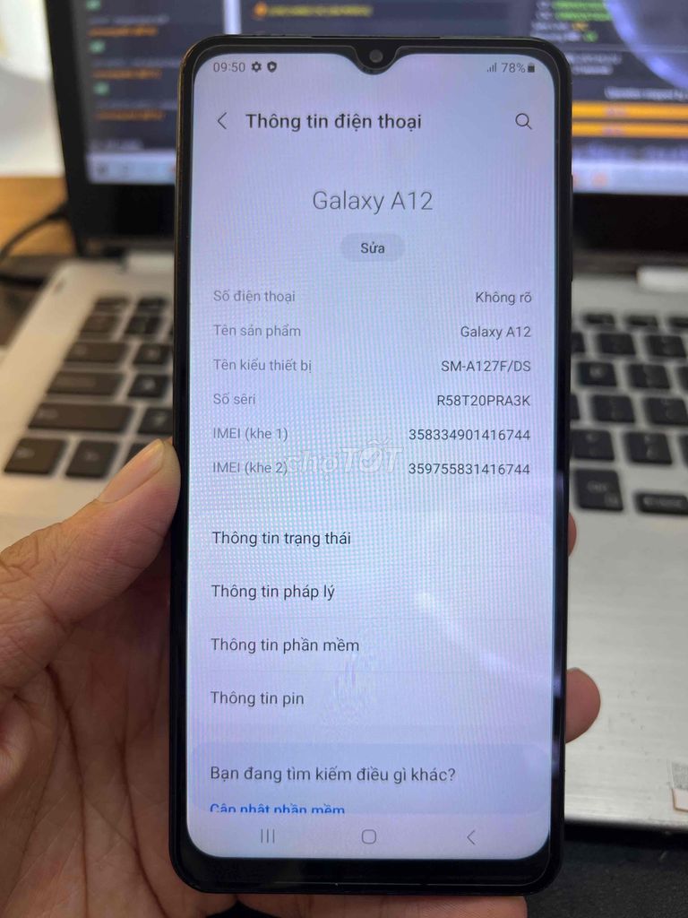 Samsung A12 ram 6/128G. Mua bán Điện thoại tại Quận Gò Vấp Tp Hồ Chí Minh được đăng bởi Hoàng hình 3