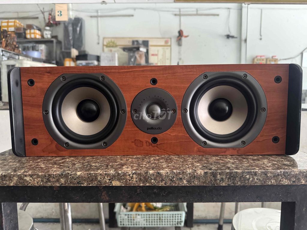 Loa Center POLKAUDIO cs-10 có thiết kế 2 bass 14cm. Mua bán Tivi, Âm thanh tại Quận 12 Tp Hồ Chí Minh được đăng bởi Hoàng Thao audio hình 1