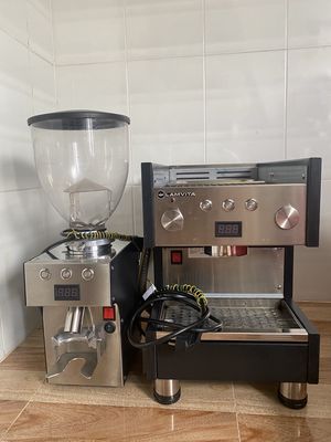 Combo Máy pha+ máy xay cà phê Lamvita mới 95%