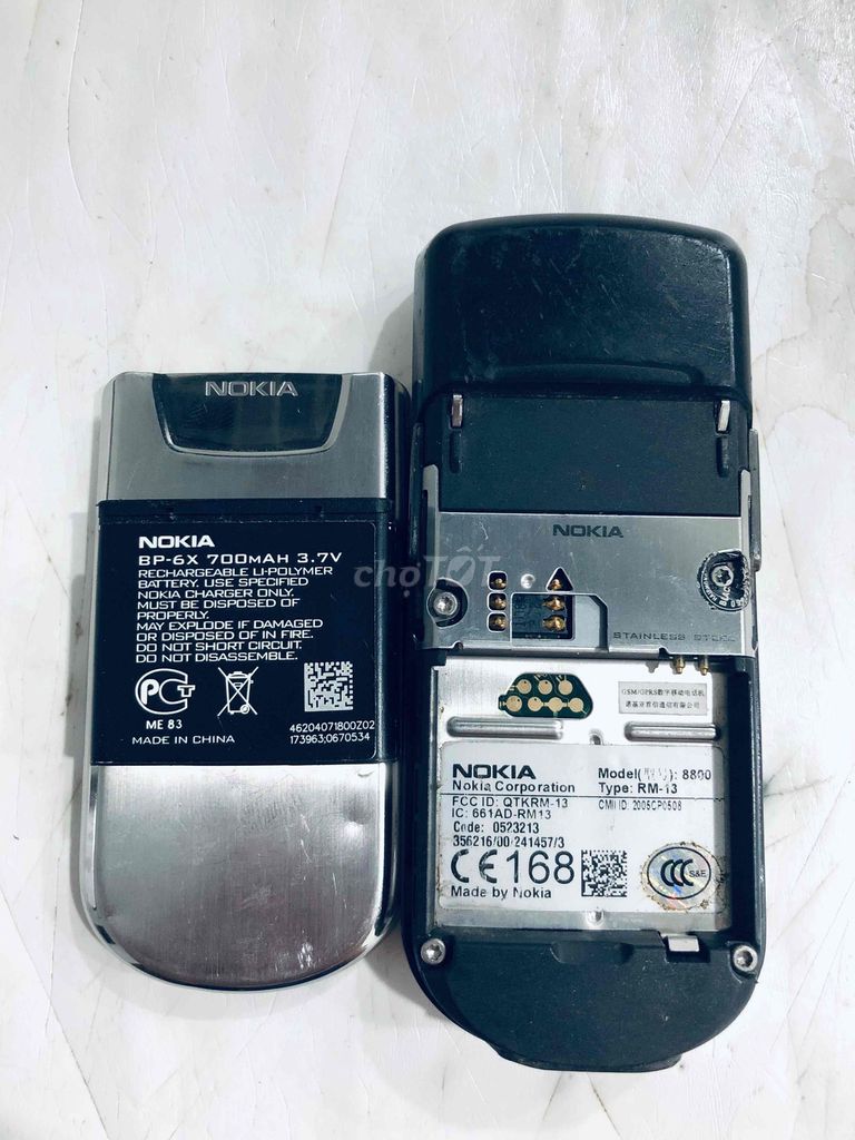 Nokia 8800 Bạc Đã qua sử dụng. Mua bán Điện thoại tại Thành phố Thủ Đức Tp Hồ Chí Minh được đăng bởi CHU NGUYÊN CHƯƠNG hình 1