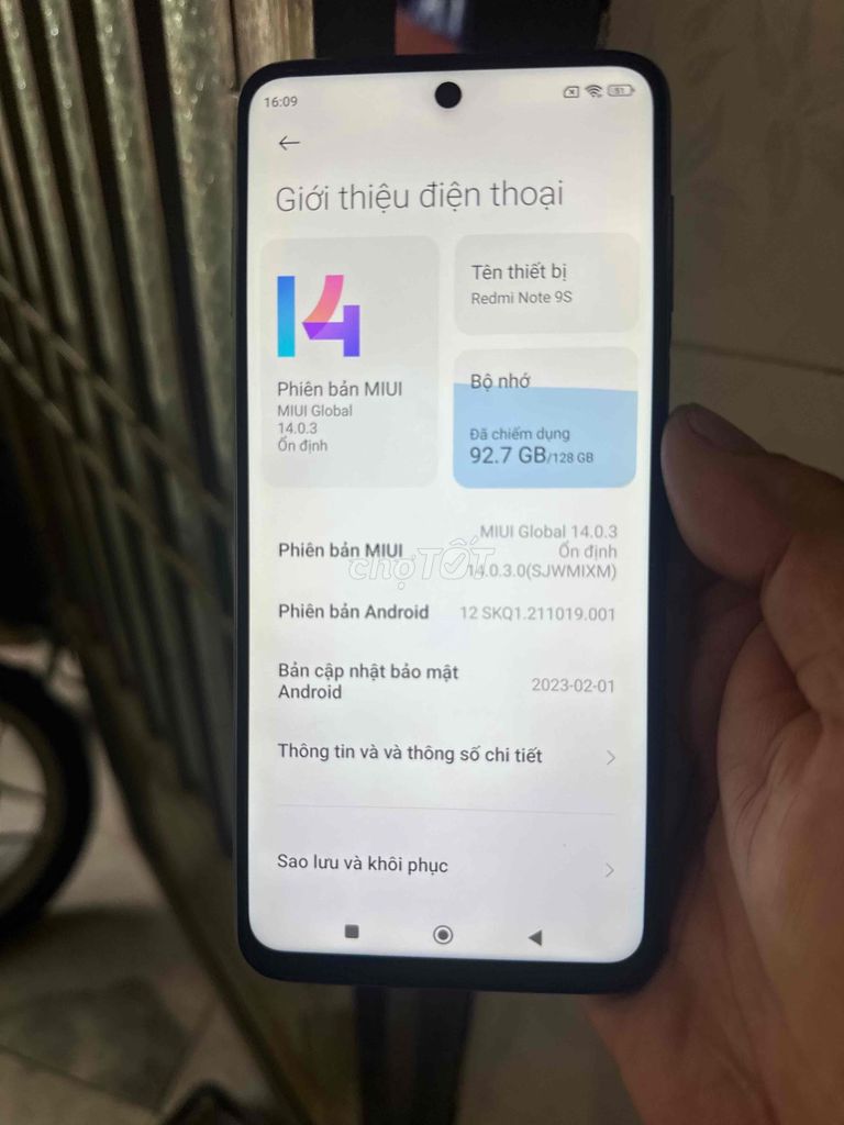 Xiaomi Redmi Note 9S 6GB/128GB Xanh Like New. Mua bán Điện thoại tại Thành phố Đồng Xoài Bình Phước được đăng bởi cuongle store hình 1