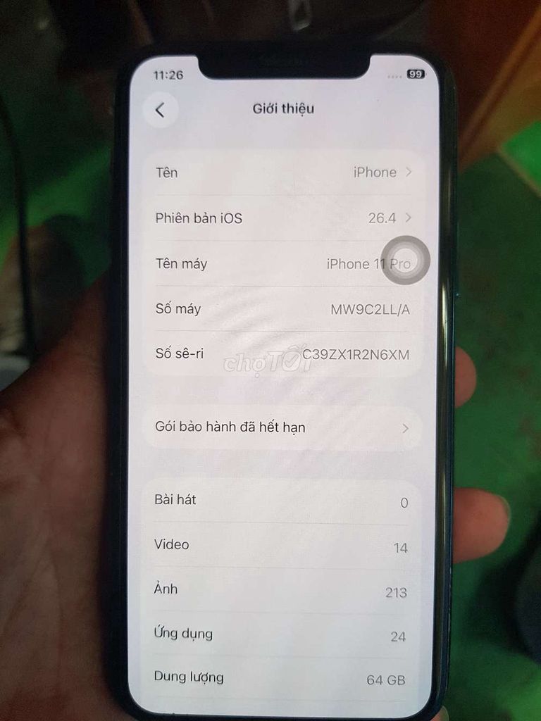 Apple iPhone 11 Pro 64GB Xám. Mua bán Điện thoại tại Huyện Phú Ninh Quảng Nam được đăng bởi Nguyên đại thuy hình 1