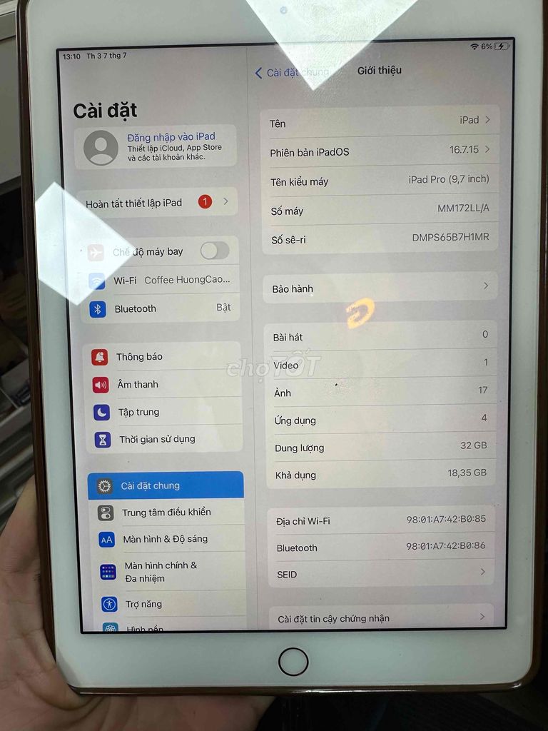 Apple iPad (9.7 inch) 32GB Vàng hồng. Mua bán Máy tính bảng tại Quận 12 Tp Hồ Chí Minh được đăng bởi Ngô Văn Sơn hình 1