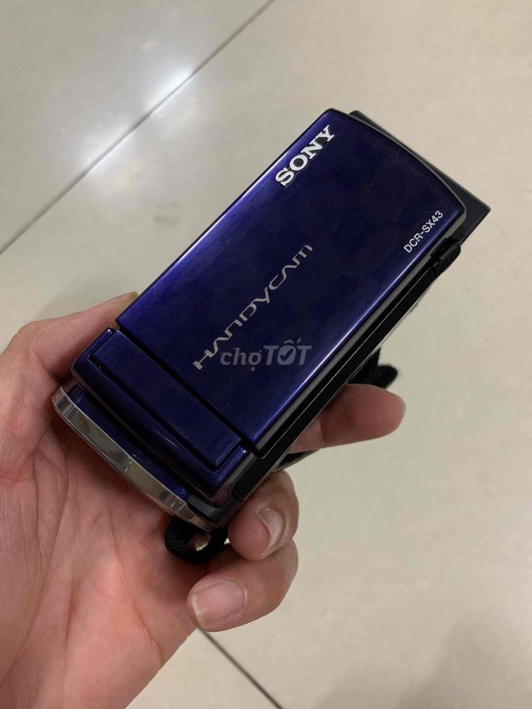 Máy quay phim Sony Handycam DCR-SX43 Xanh tím. Mua bán Máy ảnh, Máy quay tại Quận 8 Tp Hồ Chí Minh được đăng bởi Bán Đồ Cũ hình 1