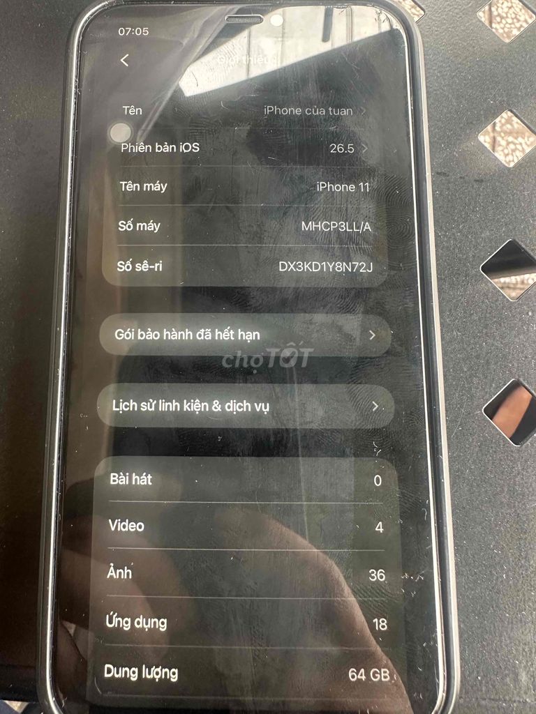 iPhone 11 64GB Đen Đã thay pin, màn hình. Mua bán Điện thoại tại Thành phố Thuận An Bình Dương được đăng bởi Huynh Minh Tuan hình 1