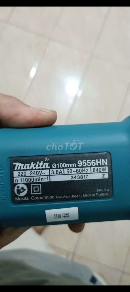 Máy mài góc Makita 9556HN Mới. Mua bán Đồ chuyên dụng, Giống nuôi trồng tại Thị xã Phú Mỹ Bà Rịa - Vũng Tàu được đăng bởi adimtres hình 1