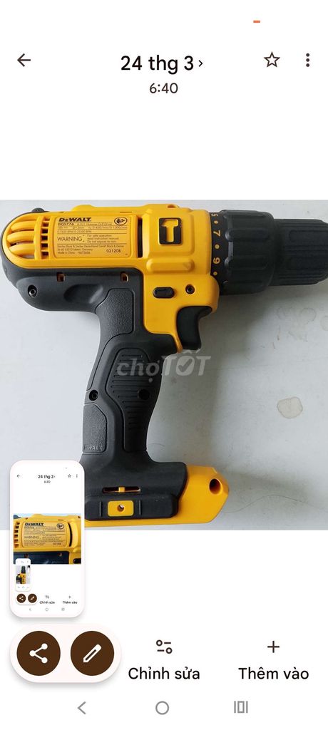 Máy khoan búa DEWALT DCD776. Mua bán Đồ chuyên dụng, Giống nuôi trồng tại Huyện Phụng Hiệp Hậu Giang được đăng bởi Xuân Long hình 1