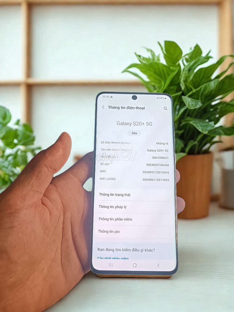 Samsung S20 Plus 256GB. Mua bán Điện thoại tại Quận Gò Vấp Tp Hồ Chí Minh được đăng bởi AN MOBILE hình 1
