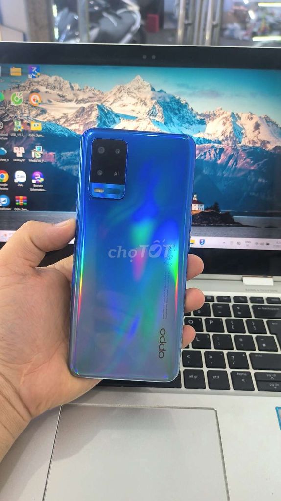 Oppo A54 128GB Xanh. Mua bán Điện thoại tại Quận Tây Hồ Hà Nội được đăng bởi NTmobile shop di động hình 1
