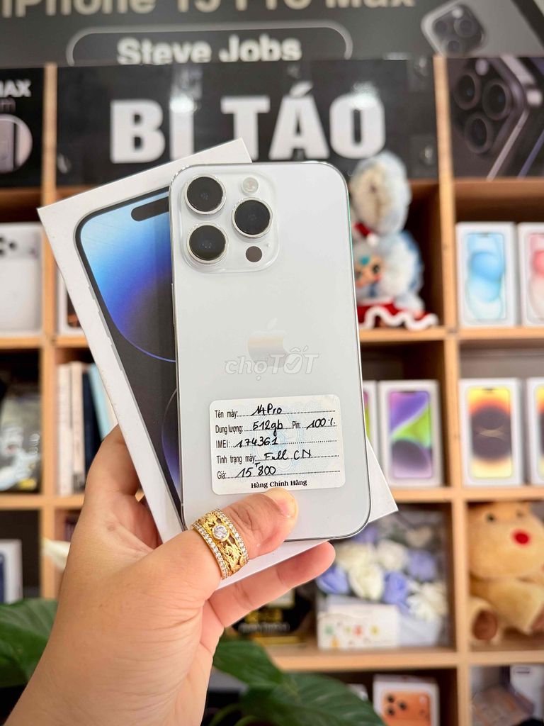 Apple iPhone 14 Pro 512GB Trắng. Mua bán Điện thoại tại Thành phố Long Xuyên An Giang được đăng bởi Bi Táo Store hình 1