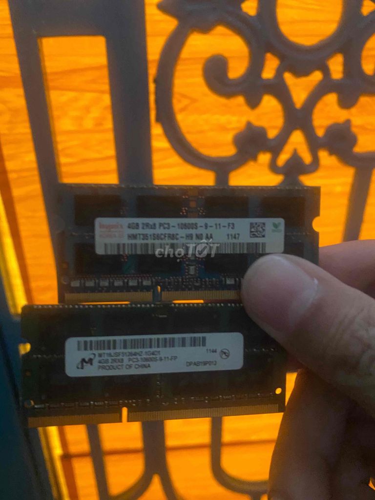 Ram Laptop 4G ddr3 Bus 1333/1600mhz zin dùng tốt