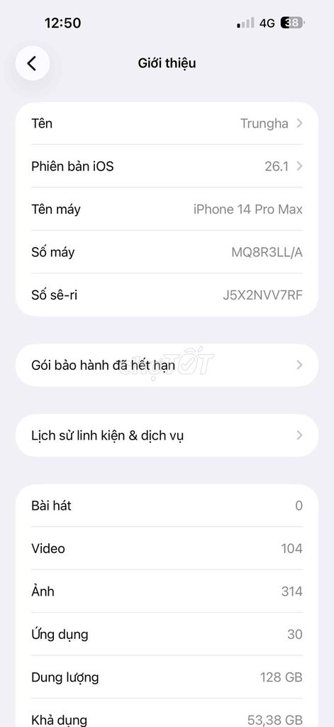 Apple iPhone 14 Pro Max 128GB. Mua bán Điện thoại tại Quận Liên Chiểu Đà Nẵng được đăng bởi plk hình 1