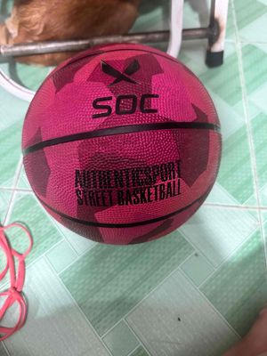 Banh bóng rổ Soc( tặng kèm đồ bơm bóng đa năng)