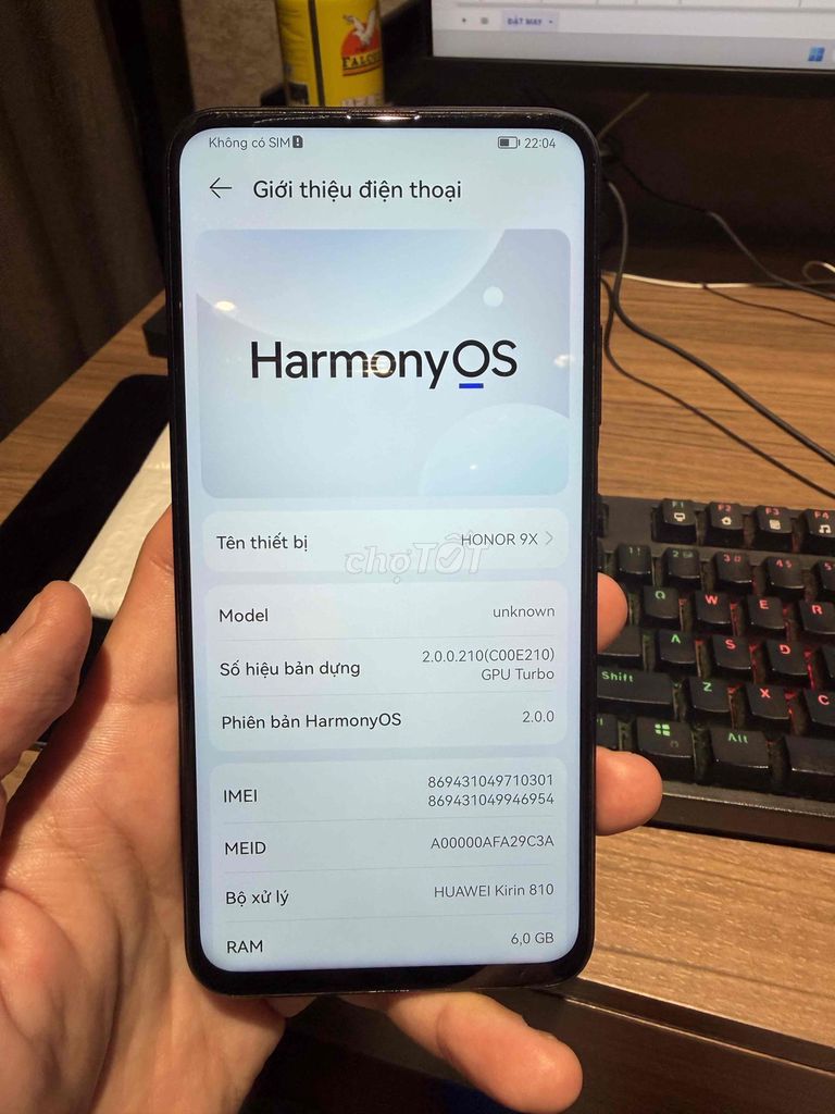 Honor 9X. Mua bán Điện thoại tại Quận Cầu Giấy Hà Nội được đăng bởi quang hình 1