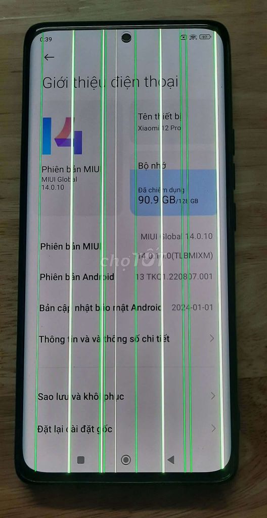 Xiaomi 12 Pro Xám Sọc màn hình. Mua bán Điện thoại tại Quận Bình Tân Tp Hồ Chí Minh được đăng bởi Dep Nguyen hình 1