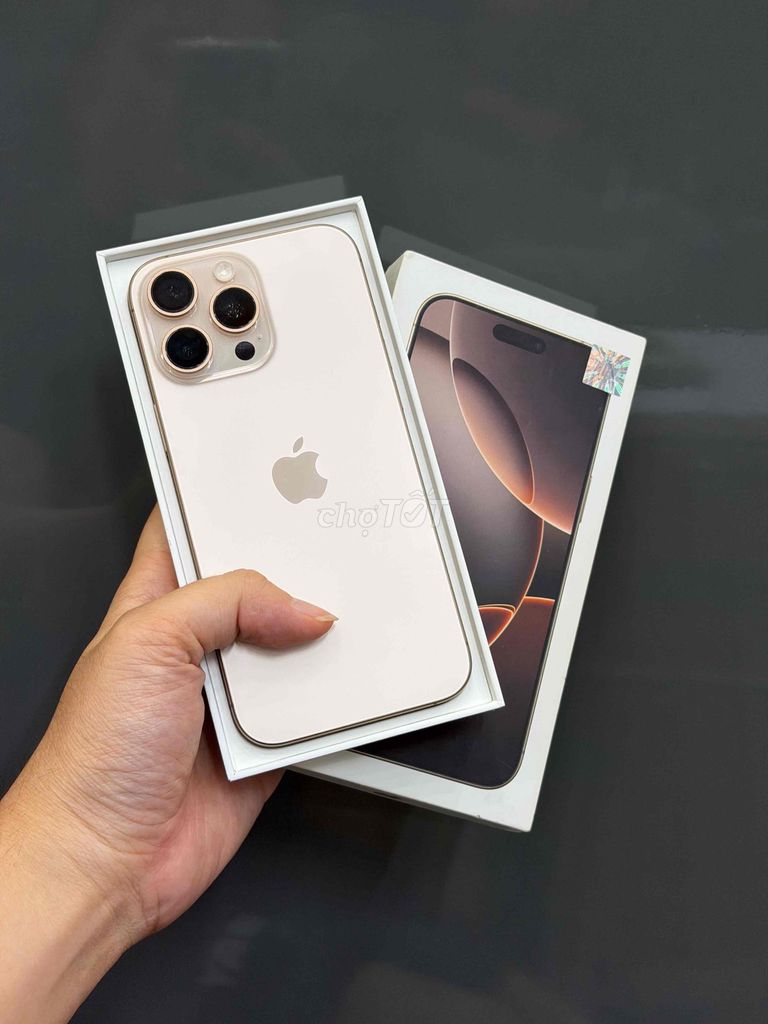 16 Pro Max 256GB Vàng Sa Mạc VN Pin 100 IOS 18. Mua bán Điện thoại tại Quận Ninh Kiều Cần Thơ được đăng bởi Quý Mobile Cần thơ hình 1