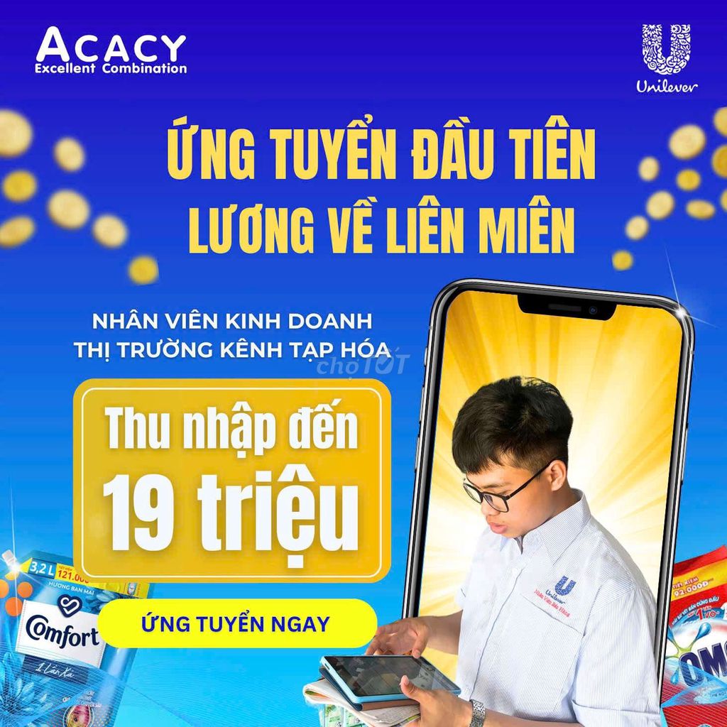 VIỆC SALE THỊ TRƯỜNG UNILEVER MỎ CÀY NAM BẾN TRE