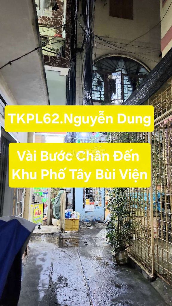 SIÊU HIẾM KHU PHỐ TÂY BÙI VIỆN NHỈNH 2 TỶ HỘ KHẨU Q.1 - 3 TẦNG BTCT