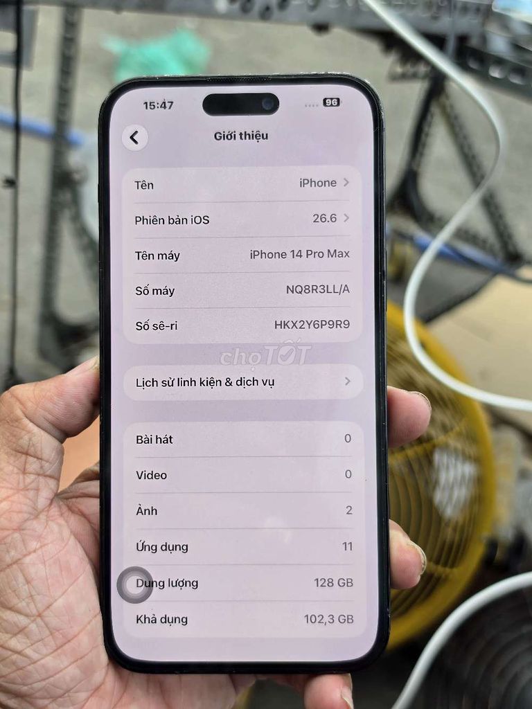iPhone 14 Pro Max 128GB LLA mỹ giá rẻ . Mua bán Điện thoại tại Quận 8 Tp Hồ Chí Minh được đăng bởi Thiên Hòa mobile  hình 1