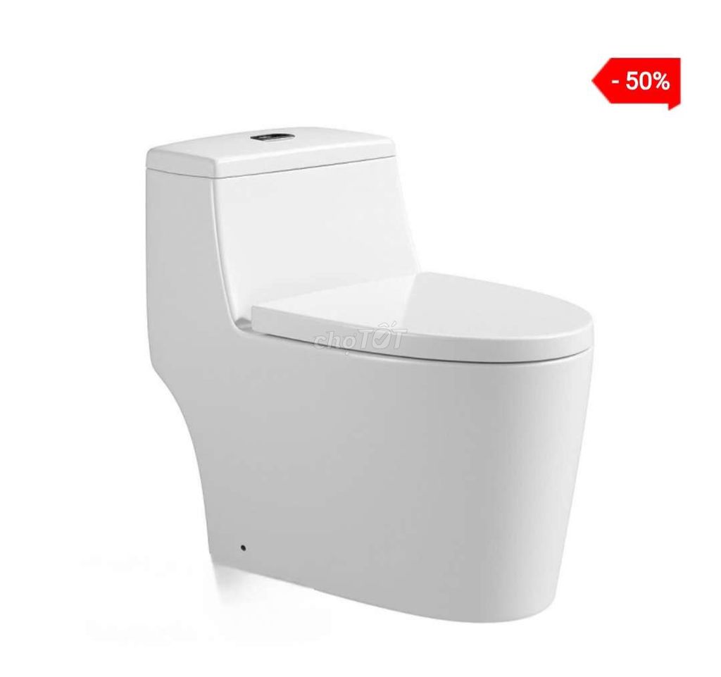 Bồn cầu 1 khối BC021 Trắng. Mua bán Thiết bị vệ sinh, nhà tắm tại Quận Bình Tân Tp Hồ Chí Minh được đăng bởi NiNa SHOP hình 1