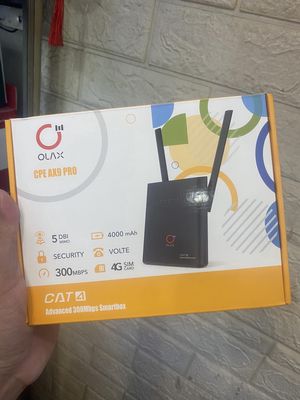Phát Wifi 4G Olax AX9 Pr Dùng Điện Kèm Pin 4000mah