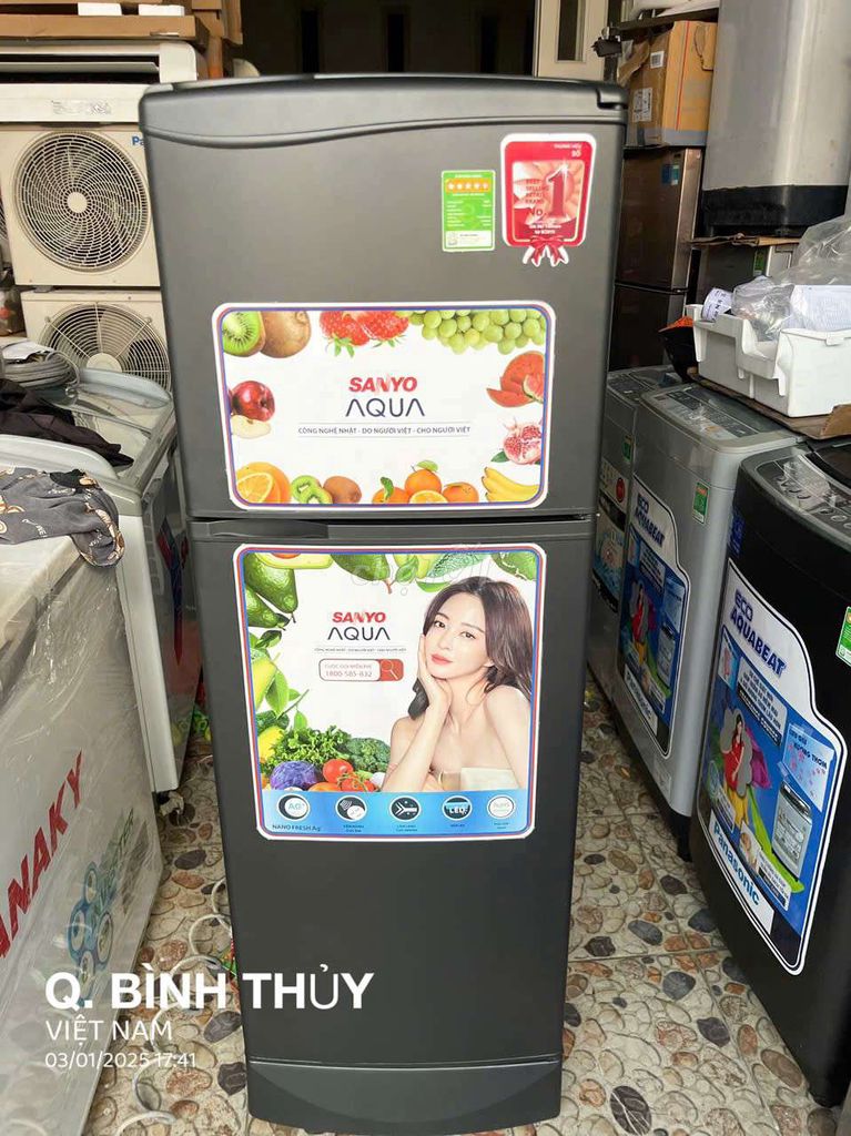 Tu lạnh sanyo 130lit zin đẹp có bảo hành