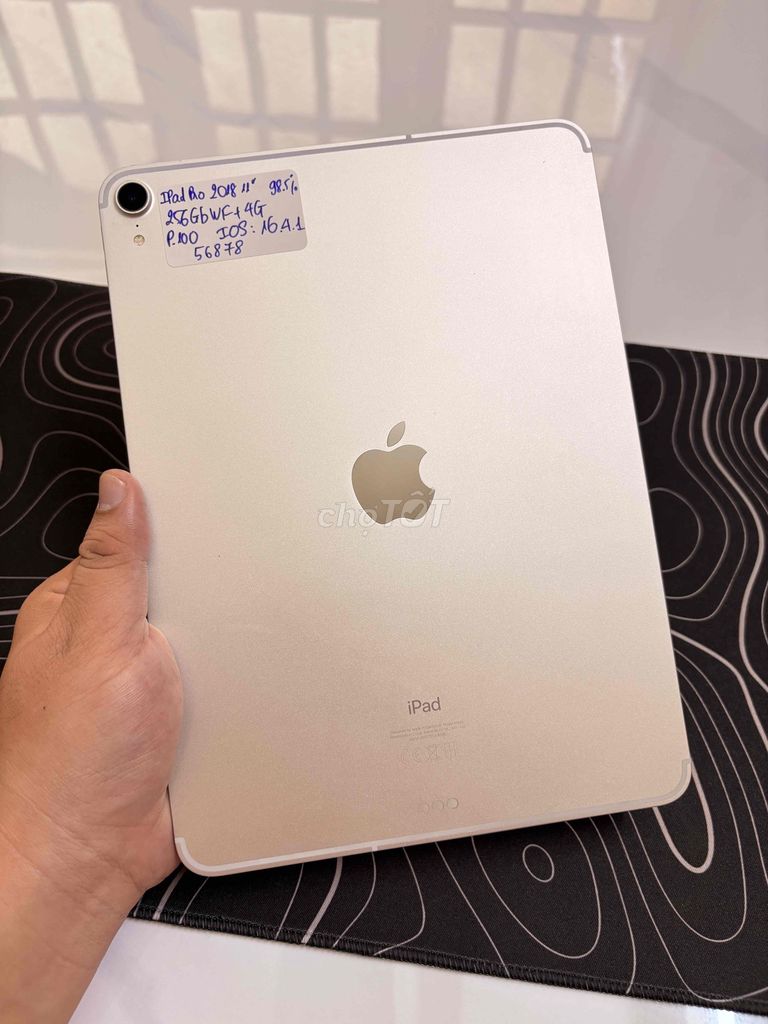 iPad Pro 2018 11" 256GB Wf+4G P100 IOS 16. Mua bán Máy tính bảng tại Quận Tân Bình Tp Hồ Chí Minh được đăng bởi TÁO BI STORE CHUYÊN IPAD ZIN CHẤT hình 1