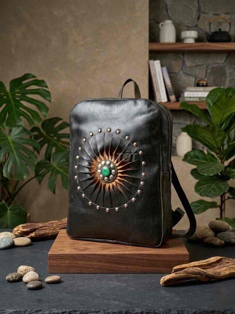 Balo Da mộc Đen 13 inch. Mua bán Túi xách tại Huyện Nhà Bè Tp Hồ Chí Minh được đăng bởi túi xách nam nữ đồ si da thật hình 1