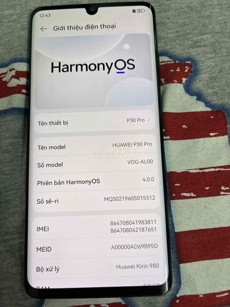 P30 pro 8/128 màn full sáng đẹp full chplay