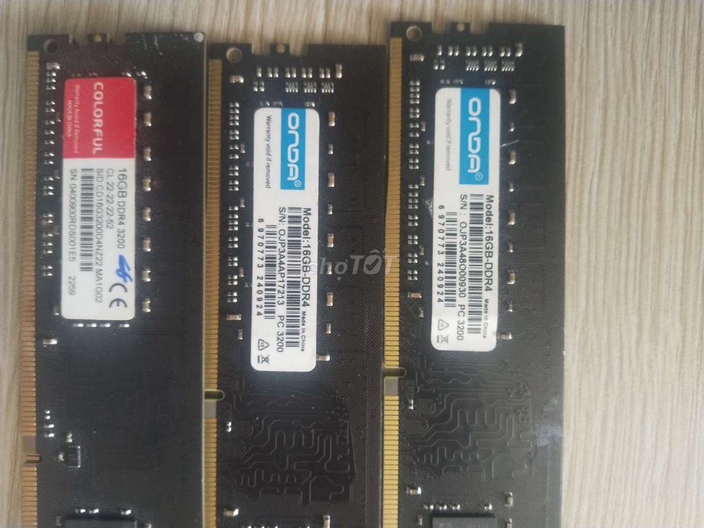 RAM Colorful 16GB DDR4 3200MHz. Mua bán Linh kiện (RAM, Card...) tại Huyện Bình Chánh Tp Hồ Chí Minh được đăng bởi Nguyen Thanh Ky  hình 1