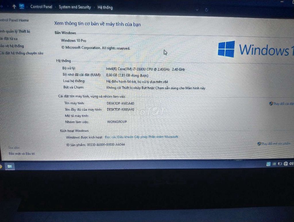 Asus i7-5500U 8GB Đã sử dụng. Mua bán Laptop tại Thị xã Tân Uyên Bình Dương được đăng bởi Chí Nguyễn Nguyễn hình 1