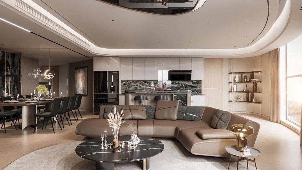 Квартира Bluegem 167м² на сред」、「этаже