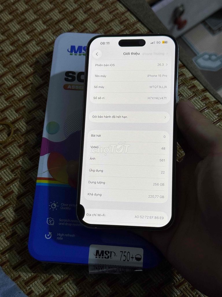iPhone 15 Pro 256GB Trắng. Mua bán Điện thoại tại Huyện Đông Anh Hà Nội được đăng bởi Thương sờ to re hình 1