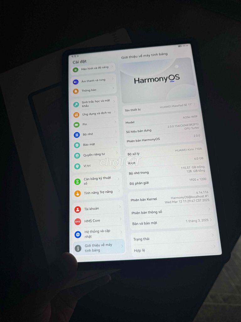 Huawei Matepad SE 11 inch 6GB/128GB fullbox. Mua bán Máy tính bảng tại Thành phố Buôn Ma Thuột Đắk Lắk được đăng bởi Tiến BMT47 hình 1