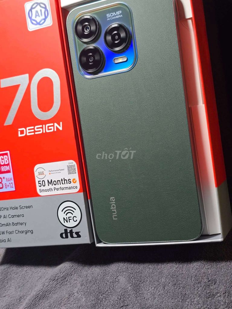 Nubia z70 5g
Ram 8/256g.
Nguyên hộp phụ kiện.. Mua bán Điện thoại tại Quận Lê Chân Hải Phòng được đăng bởi Hải Phòng City hình 1