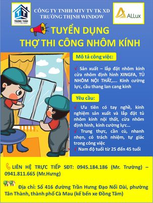 Công Ty TNHH MTV TV TK XD TRƯỜNG THỊNH WINDOW 
